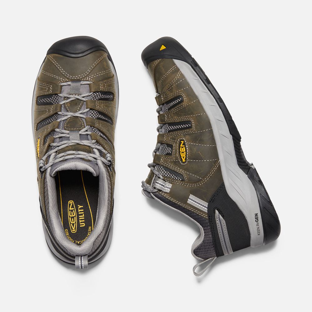 Keen Arbetsskor Herr Bruna/Svarta - Flint Ii (Steel Toe) - 986103FNQ